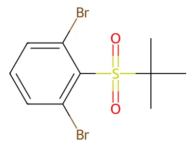 Benzene, 1,3-dibromo-2-[(1,1-dimethylethyl)sulfonyl]- structure