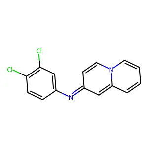 (2E)-N-(3,4-Dichlorophenyl)-2H-quinolizin-2-imine structure