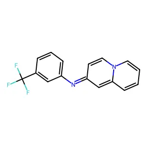 (2E)-N-[3-(Trifluoromethyl)phenyl]-2H-quinolizin-2-imine structure
