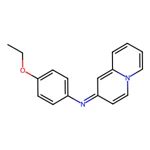 (2E)-N-(4-Ethoxyphenyl)-2H-quinolizin-2-imine structure