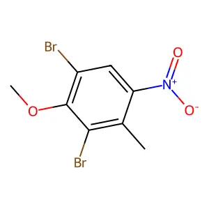 2,6-Dibromo-3-methyl-4-nitroanisole structure