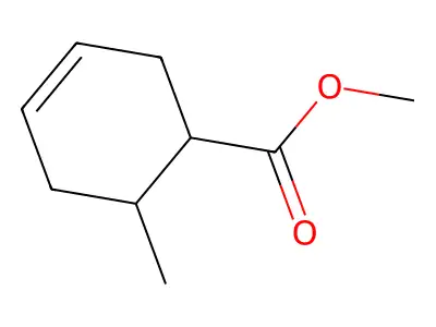 Methyl 6-methylcyclohex-3-ene-1-carboxylate structure