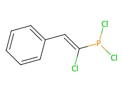 Phosphonous dichloride, (1-chloro-2-phenylethenyl)- structure