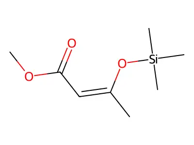 3-(Trimethylsilyloxy)-2-butenoic Acid Methyl Ester structure