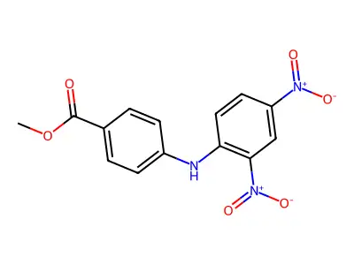 Methyl 4-[(2,4-dinitrophenyl)amino]benzoate structure