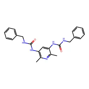 1-Benzyl-3-{5-[(benzylcarbamoyl)amino]-2,6-dimethylpyridin-3-YL}urea structure