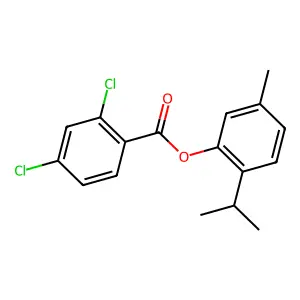 2-Isopropyl-5-methylphenyl 2,4-dichlorobenzoate structure