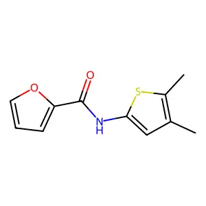 N-(4,5-二甲基噻吩-2-基)呋喃-2-甲酰胺 structure