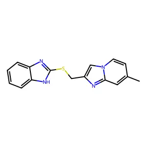 2-{[(7-methylimidazo[1,2-a]pyridin-2-yl)methyl]sulfanyl}-1H-benzimidazole structure