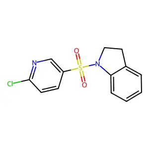 1-(6-Chloropyridin-3-yl)sulfonyl-2,3-dihydroindole structure