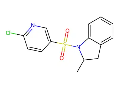 1-(6-Chloropyridin-3-yl)sulfonyl-2-methyl-2,3-dihydroindole structure