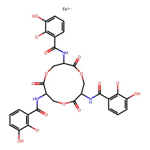 Ferrienterochelin structure