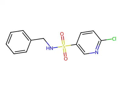 N-benzyl-6-chloropyridine-3-sulfonamide structure