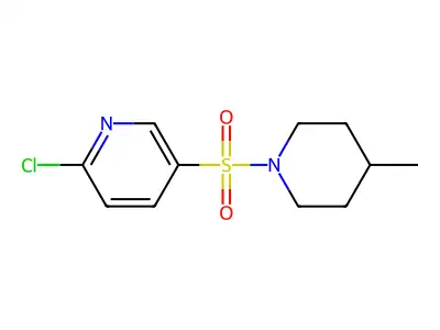 2-Chloro-5-[(4-methylpiperidin-1-yl)sulfonyl]pyridine structure