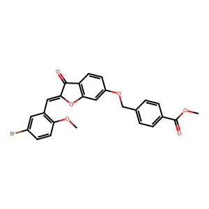 C25H19BrO6 structure