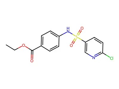 Ethyl 4-(6-chloropyridine-3-sulfonamido)benzoate structure