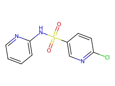 6-chloro-N-(pyridin-2-yl)pyridine-3-sulfonamide structure
