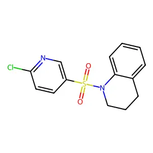 1-(6-chloropyridin-3-yl)sulfonyl-3,4-dihydro-2H-quinoline structure