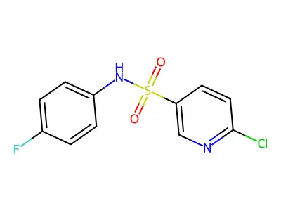 6-氯-N-(4-氟苯基)吡啶-3-磺酰胺 structure