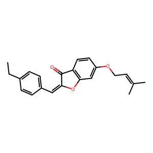 2-[(4-Ethylphenyl)methylene]-6-(3-methylbut-2-enyloxy)benzo[b]furan-3-one structure