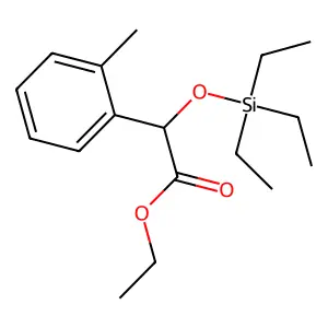 Acetic acid, 2-(o-tolyl)-2-(triethylsiloxy)-, ethyl ester structure
