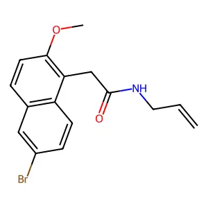N-allyl-2-(6-bromo-2-methoxy-1-naphthyl)acetamide structure