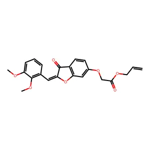 (Z)-allyl 2-((2-(2,3-dimethoxybenzylidene)-3-oxo-2,3-dihydrobenzofuran-6-yl)oxy)acetate structure