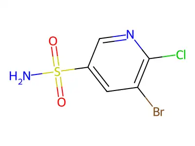 5-Bromo-6-chloropyridine-3-sulfonamide structure