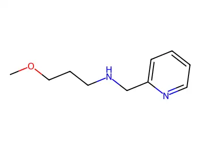 3-methoxy-N-(pyridin-2-ylmethyl)propan-1-amine structure