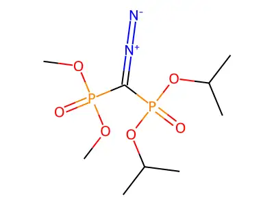 Dimethyl di(propan-2-yl) (diazomethylene)bis(phosphonate) structure