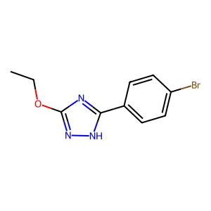 5-(4-bromophenyl)-3-ethoxy-1H-1,2,4-triazole structure