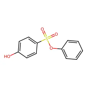 Benzenesulfonic acid, 4-hydroxy-, phenyl ester structure