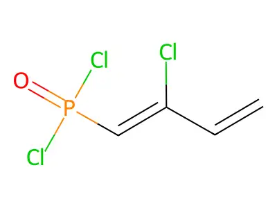Phosphonic dichloride, (2-chloro-1,3-butadienyl)- structure