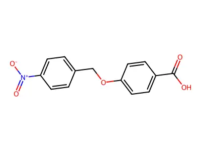 Benzoic acid, 4-[(4-nitrophenyl)methoxy]- structure