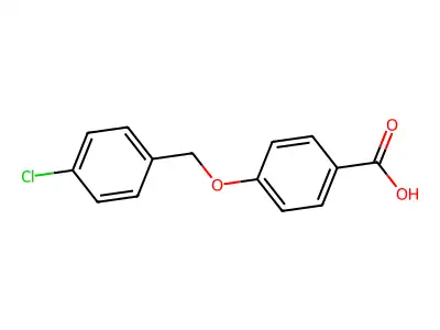 4-[(4-Chlorobenzyl)oxy]benzoic acid structure