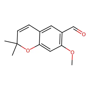 7-methoxy-2,2-dimethyl-2H-chromene-6-carbaldehyde structure