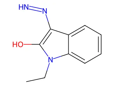 1-Ethyl-3-hydrazono-1,3-dihydro-indol-2-one structure