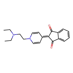 2-[1-(2-Diethylaminoethyl)pyridin-4-ylidene]indene-1,3-dione structure