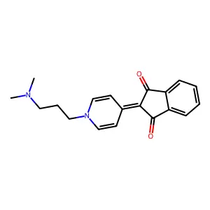 2-[1-[3-(Dimethylamino)propyl]pyridin-4-ylidene]indene-1,3-dione structure