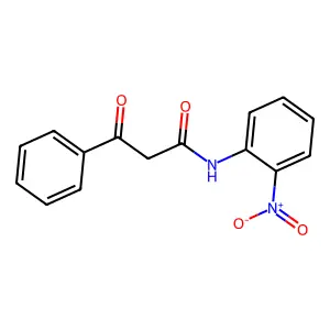 N-(2-nitrophenyl)-3-oxo-3-phenylpropanamide structure