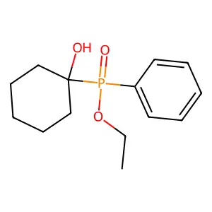 Phosphinic acid, (1-hydroxycyclohexyl)phenyl-, ethyl ester structure
