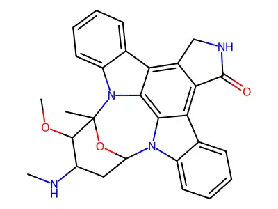 Staurosporine, from Streptomyces sp. structure