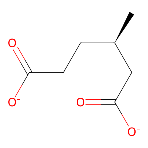 (3R)-3-methylhexanedioate structure