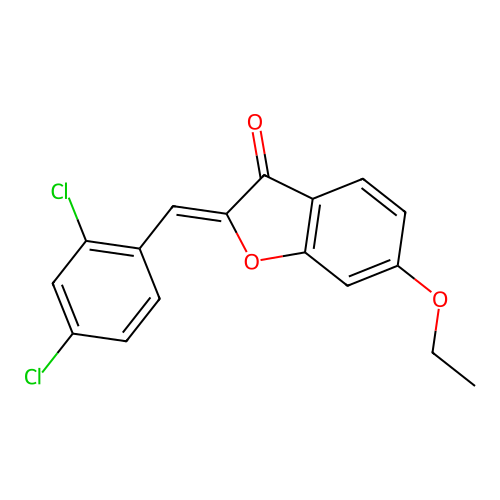 2-[(2,4-Dichlorophenyl)methylene]-6-ethoxybenzo[b]furan-3-one structure