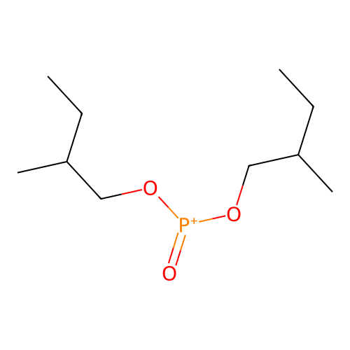 Bis(2-methylbutoxy)-oxophosphanium structure