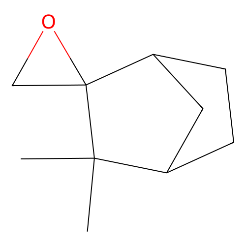 3,3-Dimethylspiro(bicyclo(2.2.1)heptane-2,2'-oxirane) structure