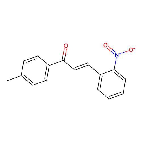 1-(4-Methylphenyl)-3-(2-nitrophenyl)prop-2-en-1-one structure