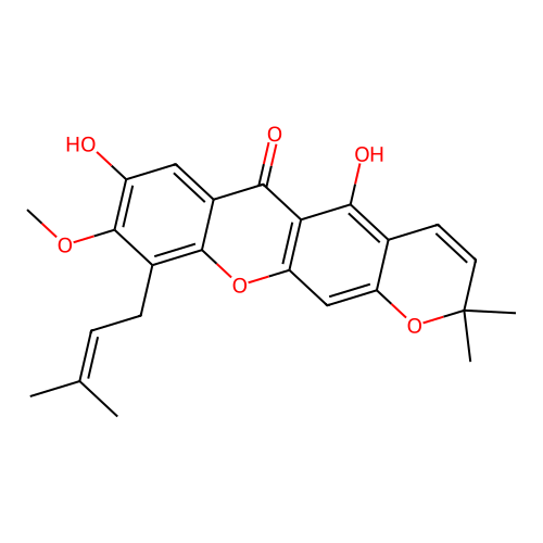 Manglexanthone structure
