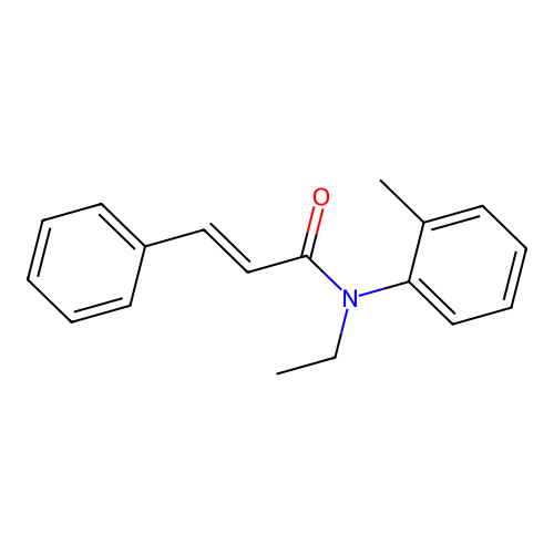 (2e)-n-Ethyl-n-(2-methylphenyl)-3-phenylprop-2-enamide structure