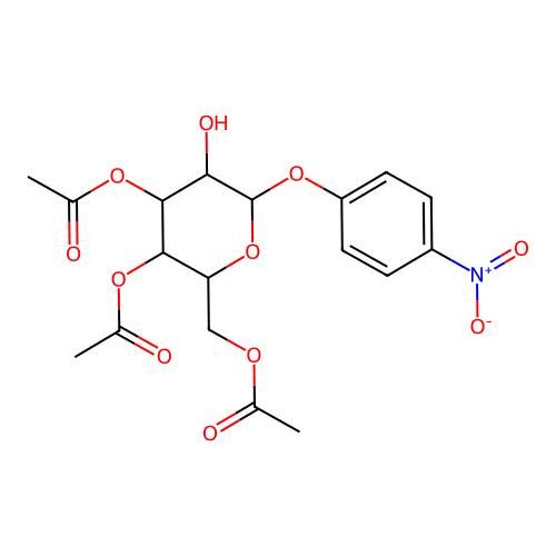 4-Nitrophenyl3,4,6-tri-O-acetyl-b-D-galactopyranoside structure